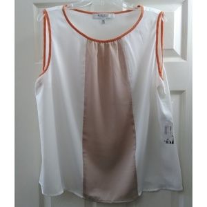 NWT Nine West Cream Tank Top Size XL